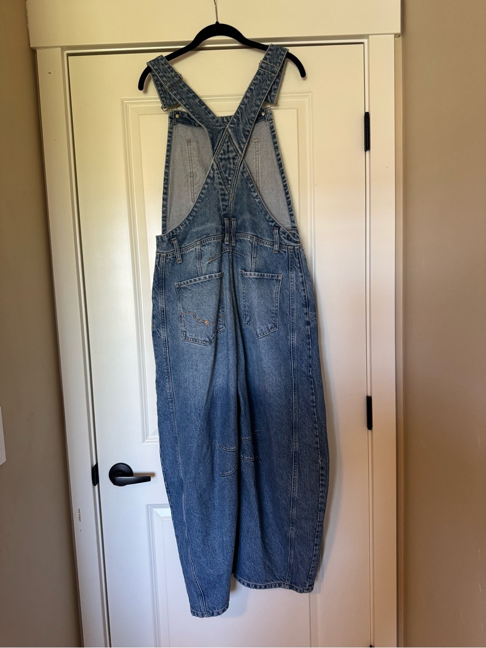 We The Free Light Blue Denim Bib Overalls - Women's - Picture 3 of 6